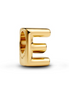 Pandora Letter E Alphabet Gold-Plated Charm
