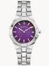 Bulova Classic Prestige Bracelet Watch With Textured Purple Ombre Dial