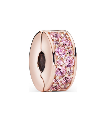 Pink Pavé Clip Charm