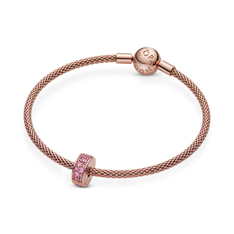 Pink Pavé Clip Charm
