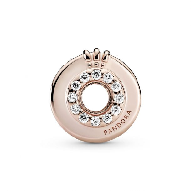 Pandora Open Center Pavé Crown O Charm