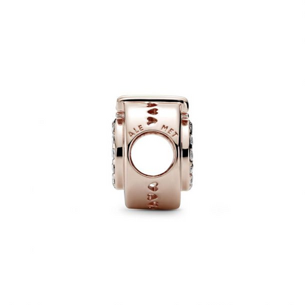 Pandora Open Center Pavé Crown O Charm