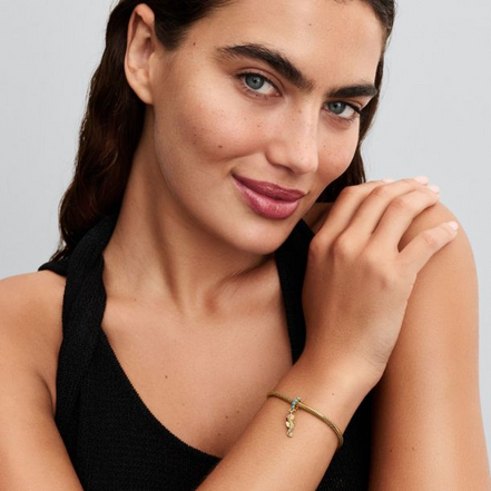 Pandora Moments 14K Gold Plated Seahorse Dangle Charm