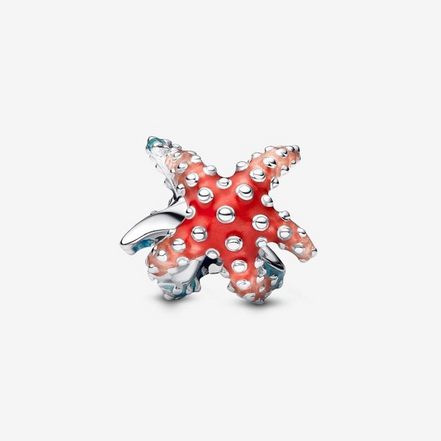 Pandora Moments  Colorful Starfish Mini Charm