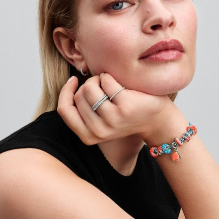 Pandora Moments  Colorful Starfish Mini Charm