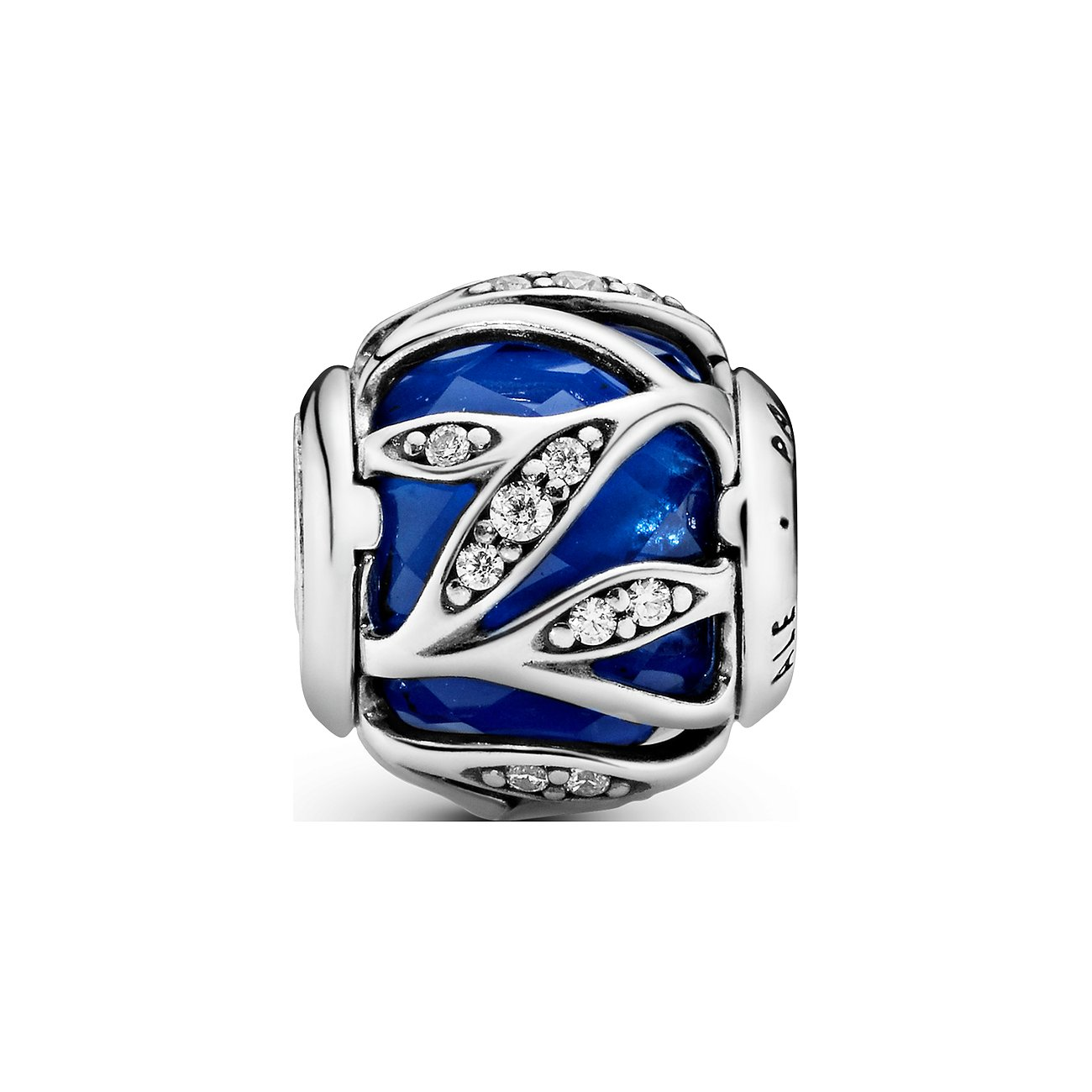 Nature's Radiance Charm with Royal Blue Crystal