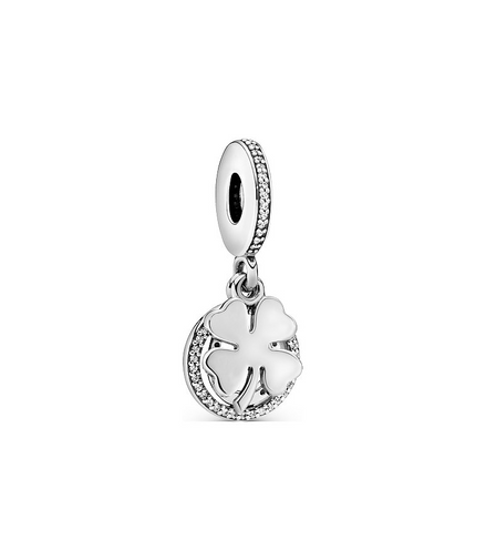 Lucky Four-Leaf Clover Dangle Charm