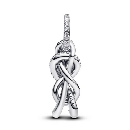 Pandora Pavé Infinity Knot Dangle Charm