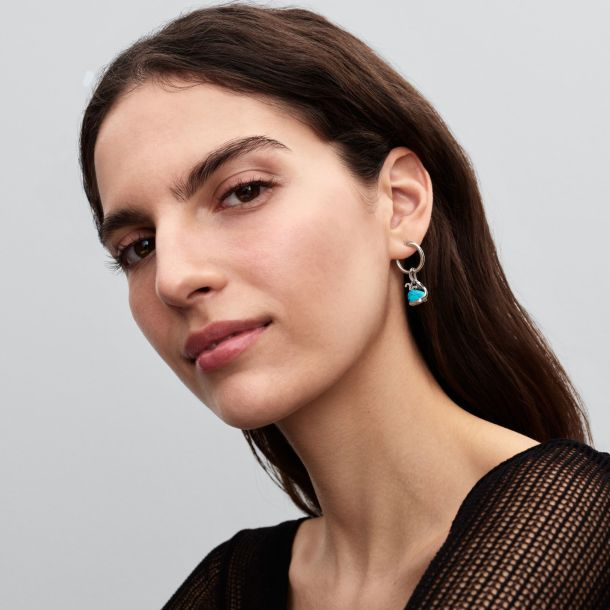 Pandora Moments Turquoise-Colored Whale Dangle Charm