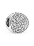 Pandora Abstract Pave Silver Charm