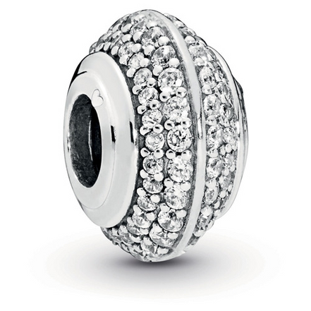 Pandora Sterling Silver Sparkling Pave Spacer