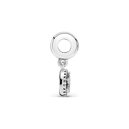 Sparkling Snowflake Circle Dangle