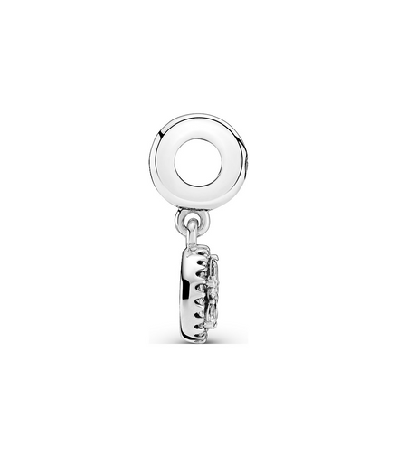 Sparkling Snowflake Circle Dangle