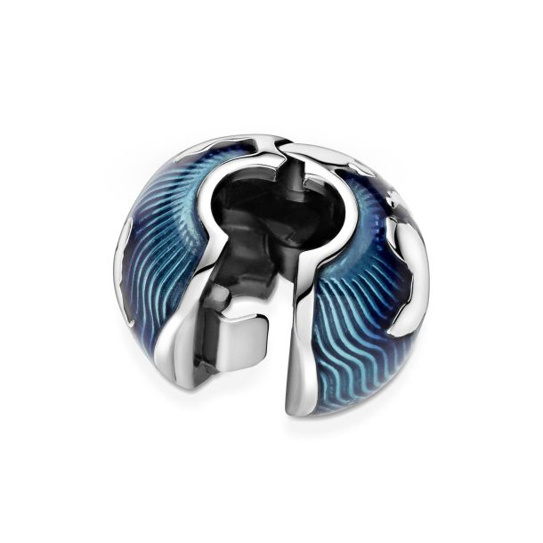 Pandora Blue Globe Clip Charm
