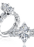 A.JAFFE 14K White Gold Marquise Engagement Ring