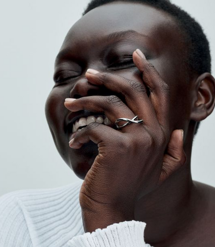 Pandora Essence Organically Shaped Infinity Ring Size 9