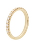 14K Yellow Gold Round Natural Diamond Wedding Band