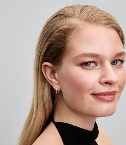 Pandora 14K Yellow Gold Twisted Huggie Earrings