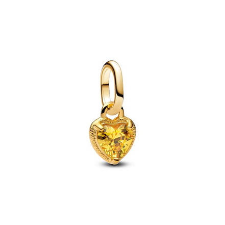 Pandora Heart Mini Dangle Charm 14K Gold Plating