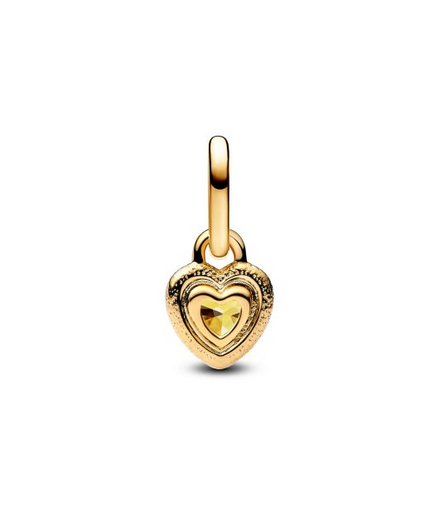 Pandora Heart Mini Dangle Charm 14K Gold Plating