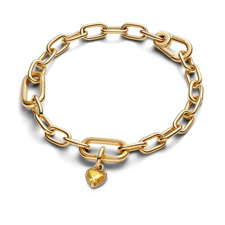 Pandora Heart Mini Dangle Charm 14K Gold Plating