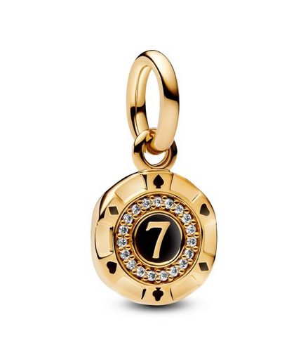 Pandora Lucky Chip Dangle Charm 14K Gold Plating