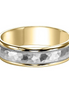 Frederick Goldman 14K Two-toned Carbon Fiber Band