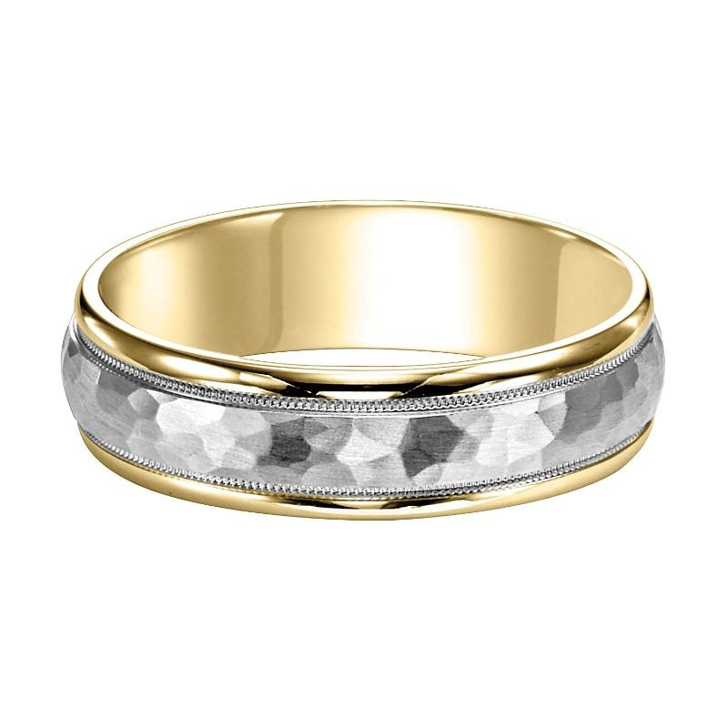 Frederick Goldman 14K Two-toned Carbon Fiber Band