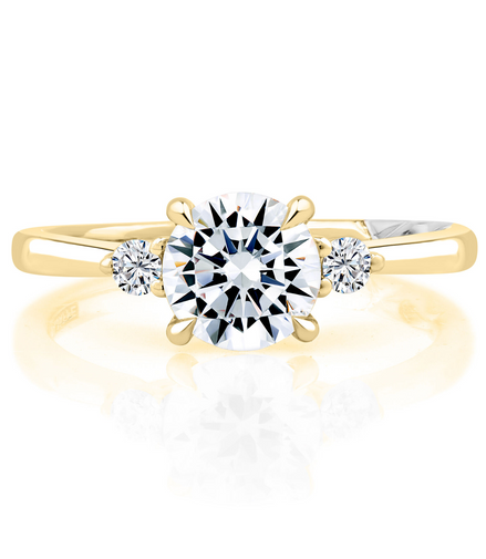 A.JAFEE 14K Yellow 0.10 CTW Diamond Semi-Mount Engagement Ring
