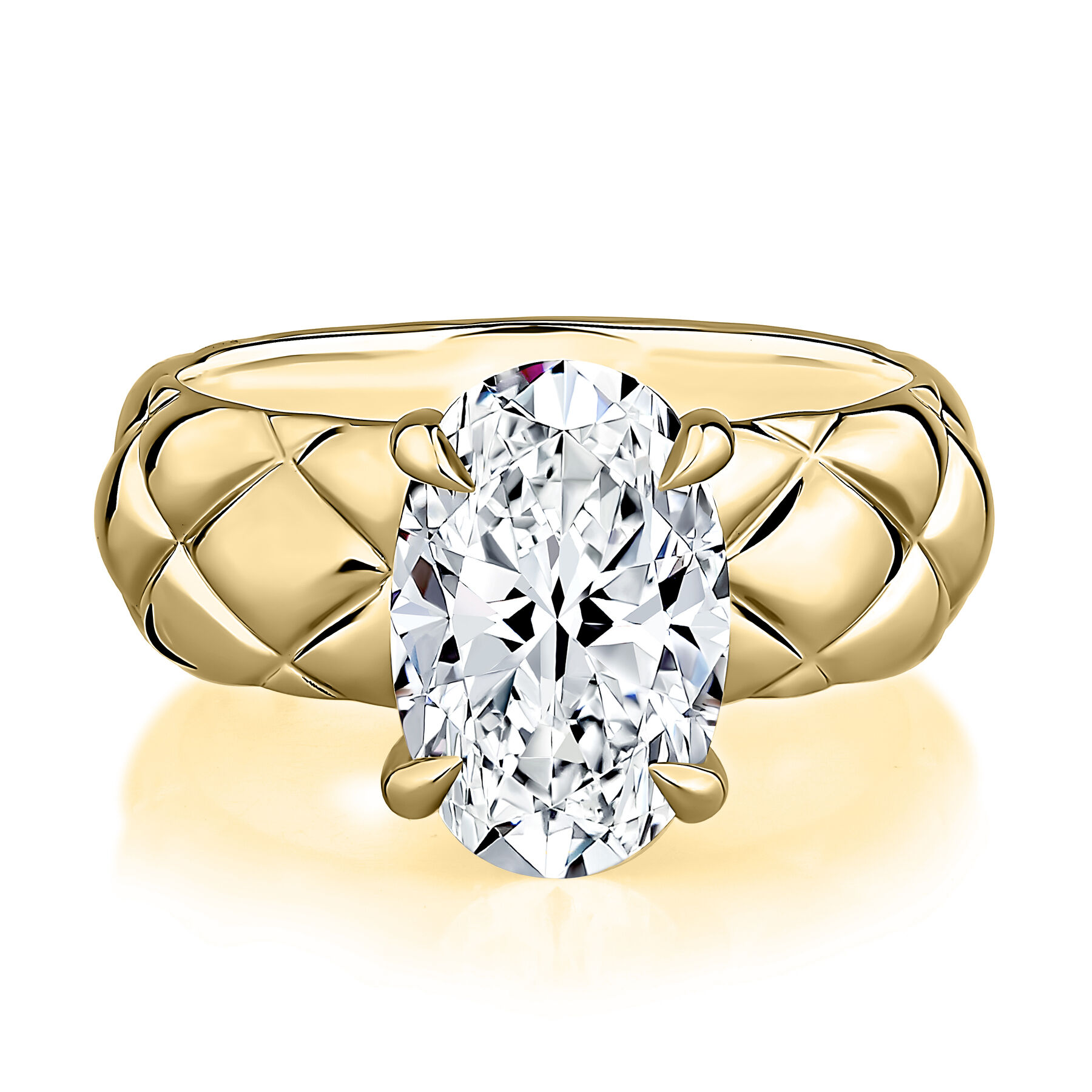 A.JAFFE 14K Yellow Gold 0.19 CTW Diamond Halo Semi-Mount Engagement Ring