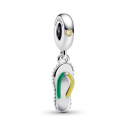 Pandora Moments Silver Flip-Flop Dangle Charm