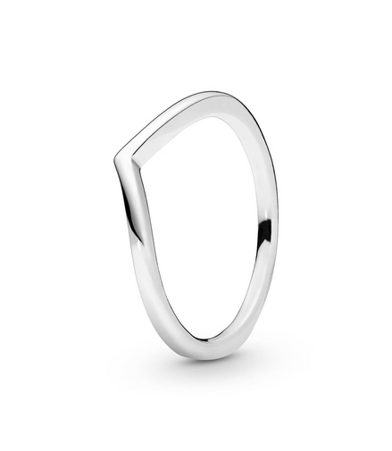 Pandora Timeless Silver Polished Wishbone Ring Size 7.5