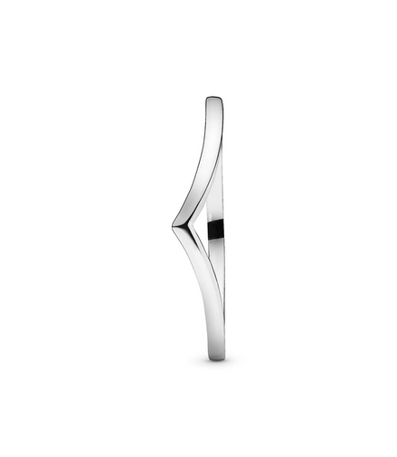 Pandora Timeless Silver Polished Wishbone Ring Size 7.5
