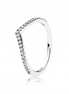 Pandora Timeless Sparkling Wishbone Ring Size 7