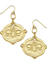 Susan Shaw Bee Intaglio Dangle Earrings