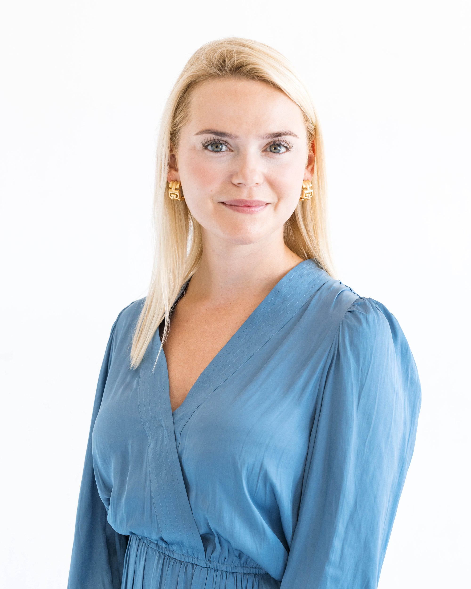 Susan Shaw Triple Gold Plated Medium Greek Key Hoops