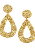 Susan Shaw Triple Gold Plated Belle Teardrop Earrings