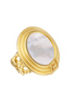 Susan Shaw Triple Gold Plated Roma Statement Adjustable Ring