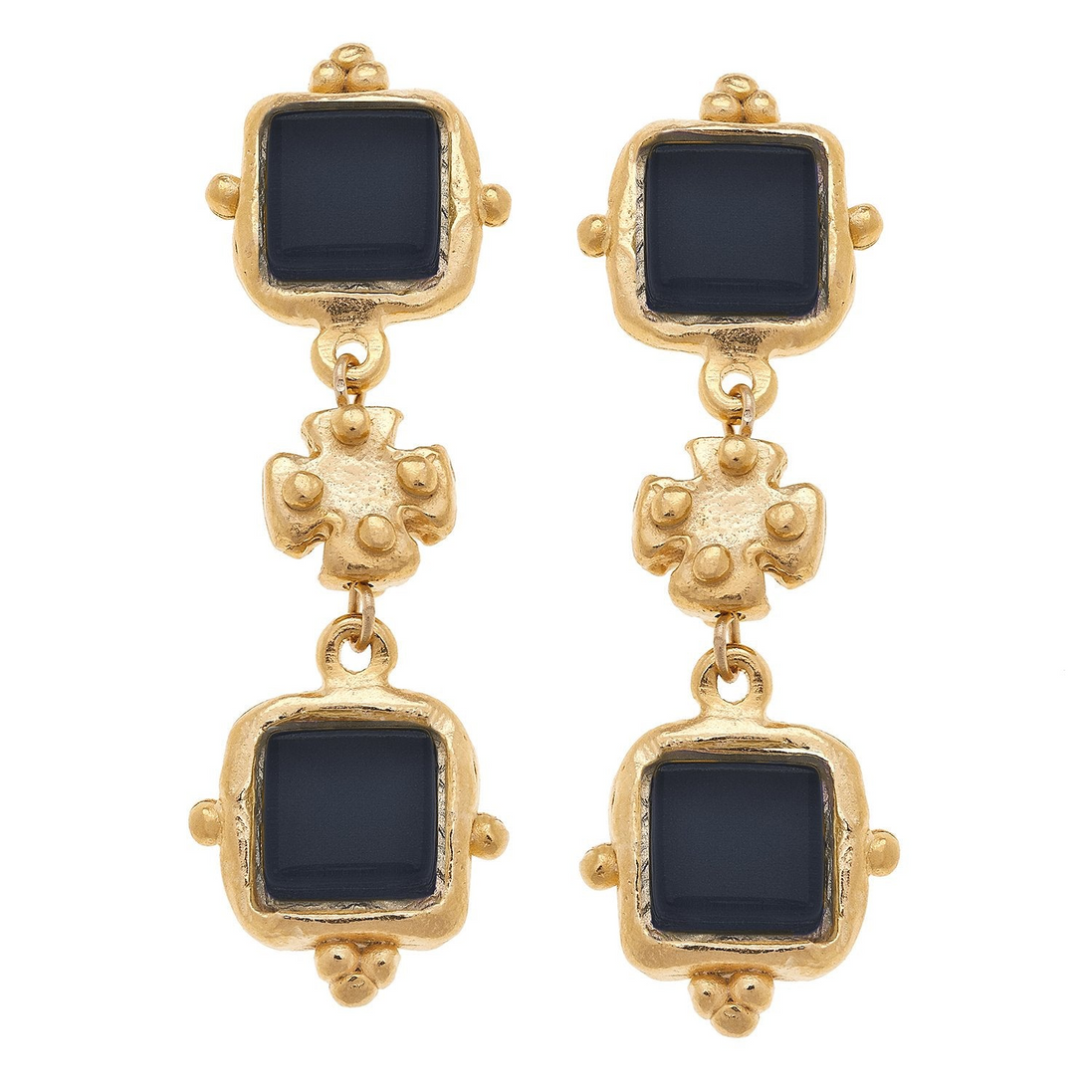 Susan Shaw Charlotte Deux Tier Earrings