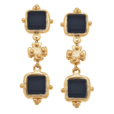 Susan Shaw Charlotte Deux Tier Earrings