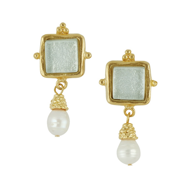 Susan Shaw Madeline Pearl Drop Earrings