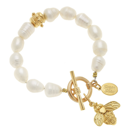 Susan Shaw Honey Bee Pearl Bracelet