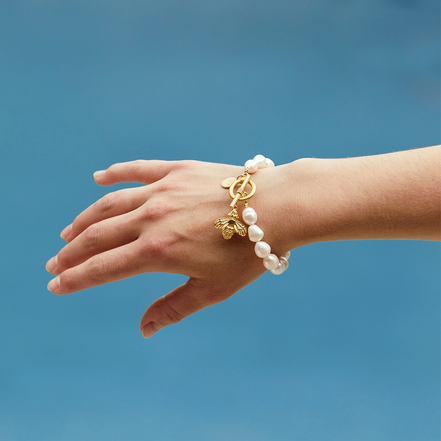Susan Shaw Honey Bee Pearl Bracelet
