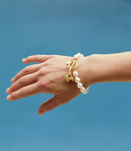 Susan Shaw Honey Bee Pearl Bracelet