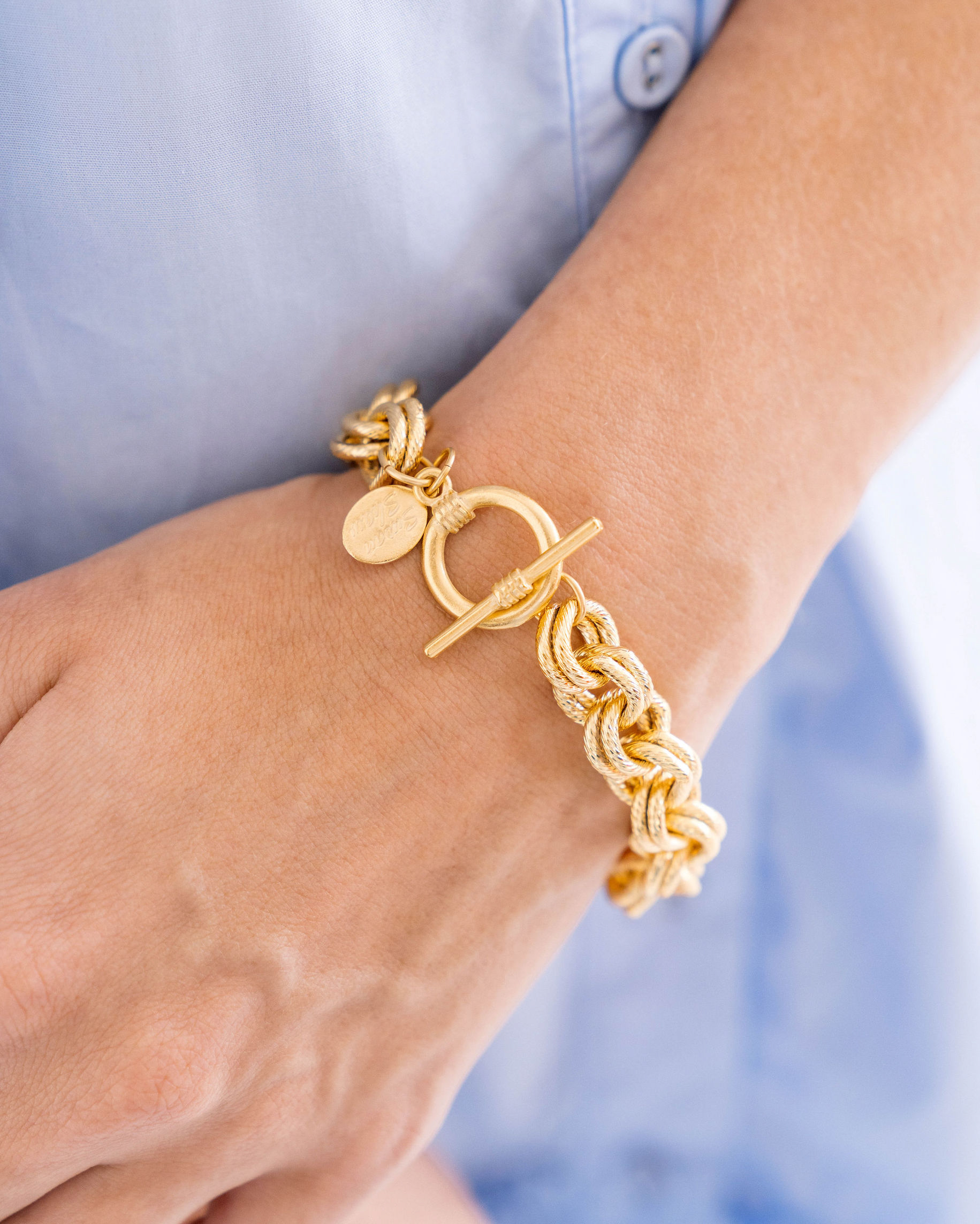 Susan Shaw Double Link Chain Bracelet