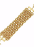 Susan Shaw Triple Strand Double Link Chain Bracelet