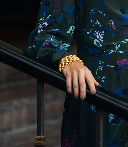 Susan Shaw Triple Strand Double Link Chain Bracelet