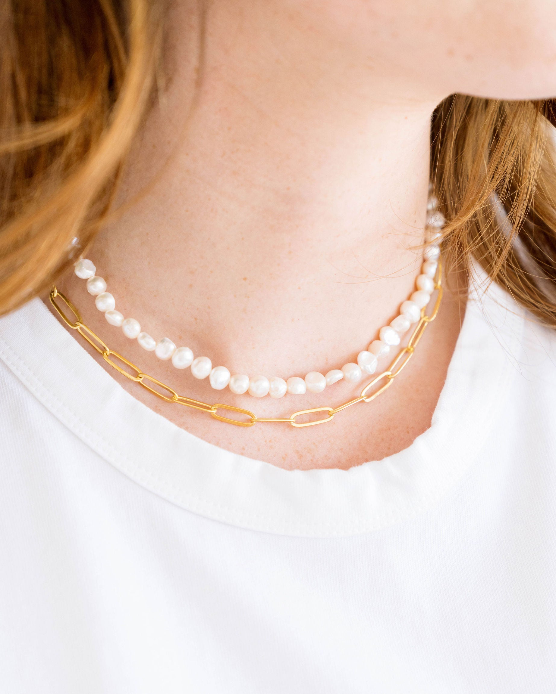 Susan Shaw Piper Paperclip Necklace