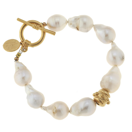 Susan Shaw Baroque Pearl Bracelet