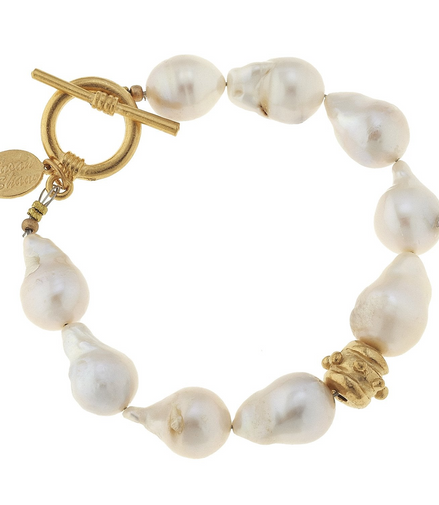 Susan Shaw Baroque Pearl Bracelet